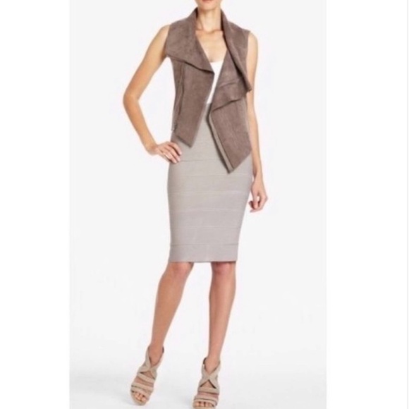 BCBG Fabian Faux Suede Vest - Picture 4 of 7